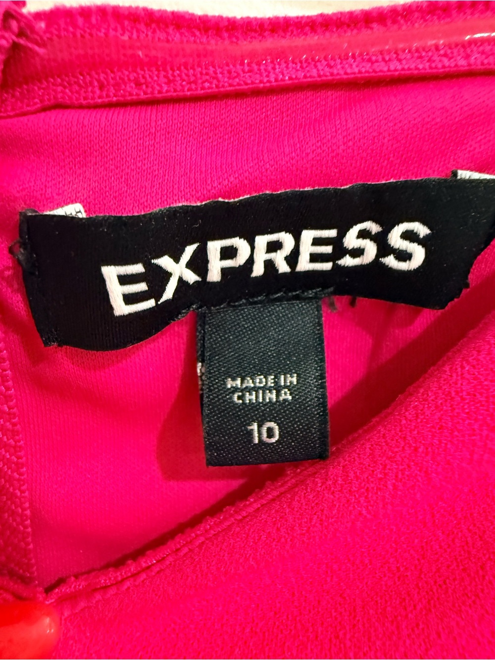 Express Strapless Jumpsuit in Hot Pink - Picture 2 of 3